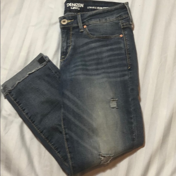 denizen low rise slim crop